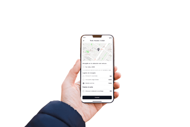 2. Selecciona tu punto de recogida.
